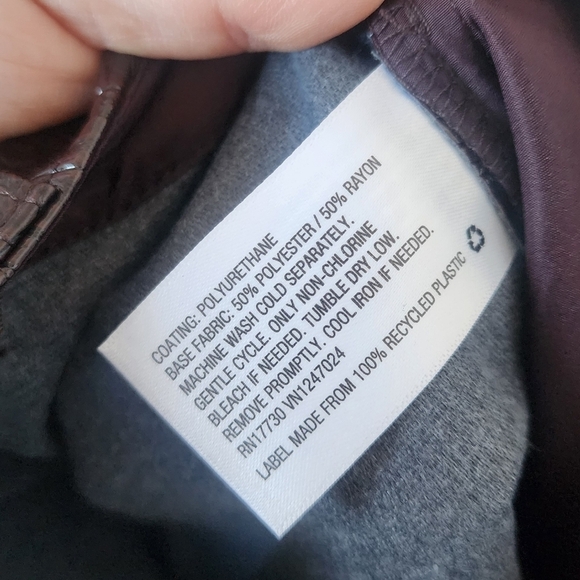 Rachel Comey Faux Leather Croc Chocolate Brown Button Down Midi Aline Skirt 16 - Picture 12 of 12